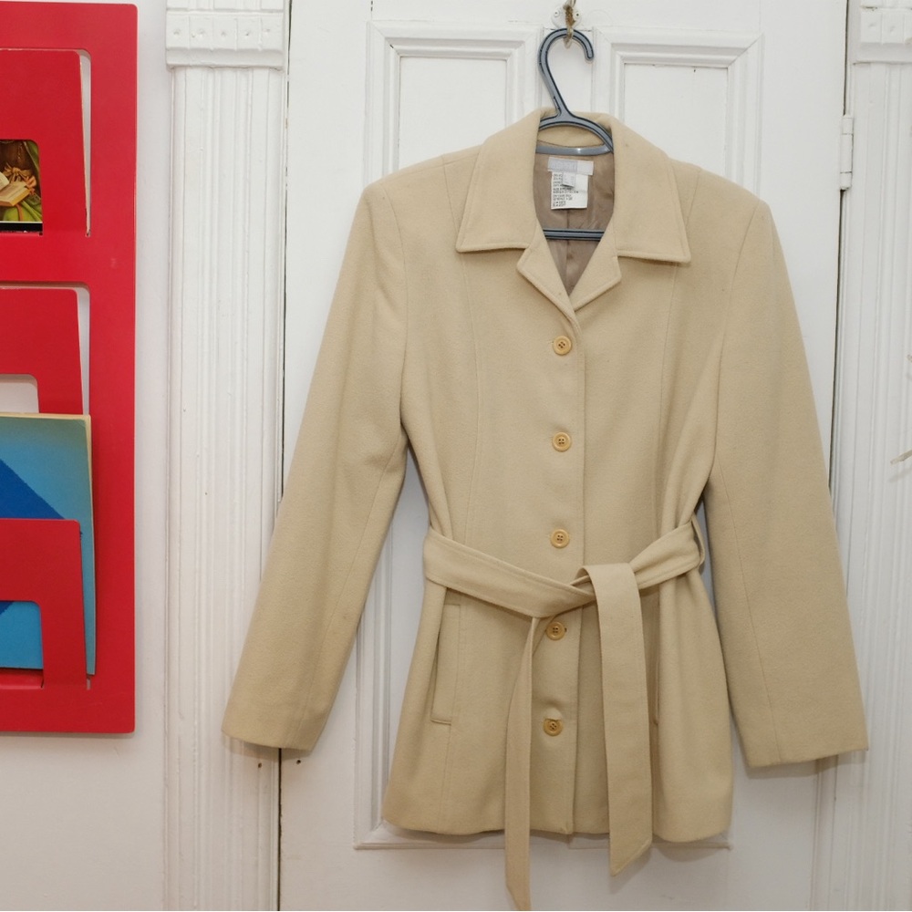 Esprit Cream Belted Trench Coat